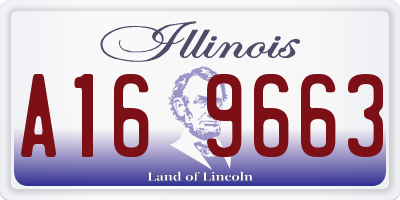 IL license plate A169663