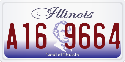 IL license plate A169664