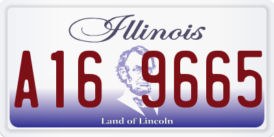IL license plate A169665