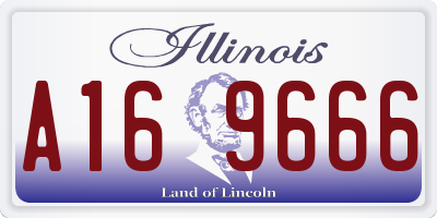 IL license plate A169666