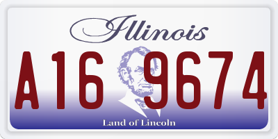 IL license plate A169674