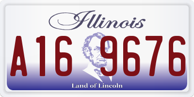 IL license plate A169676