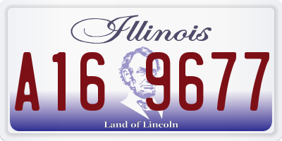 IL license plate A169677