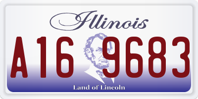 IL license plate A169683