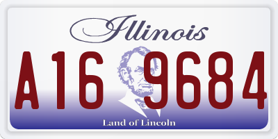 IL license plate A169684