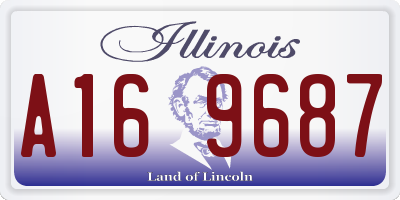 IL license plate A169687