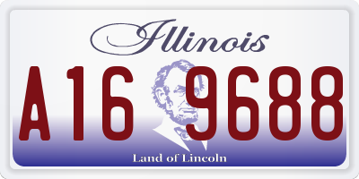 IL license plate A169688