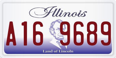 IL license plate A169689