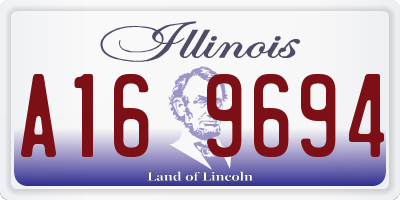 IL license plate A169694