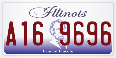 IL license plate A169696