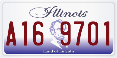 IL license plate A169701