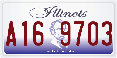 IL license plate A169703