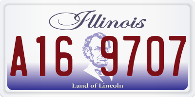IL license plate A169707