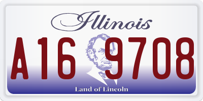IL license plate A169708