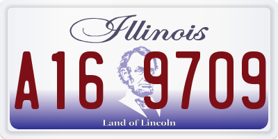 IL license plate A169709