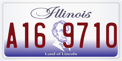 IL license plate A169710