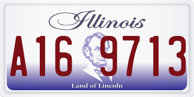 IL license plate A169713