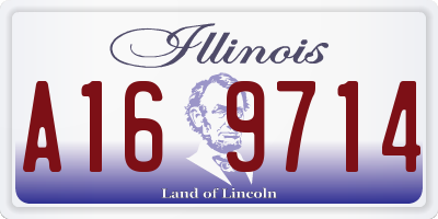 IL license plate A169714