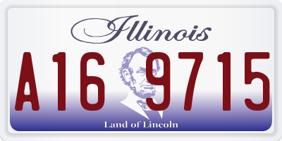 IL license plate A169715