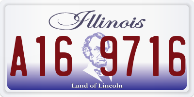 IL license plate A169716