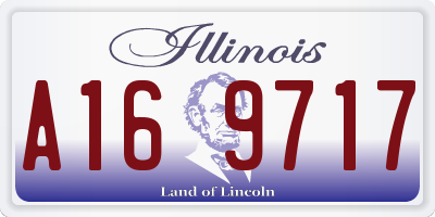 IL license plate A169717