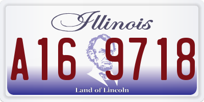IL license plate A169718