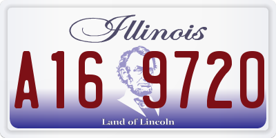 IL license plate A169720