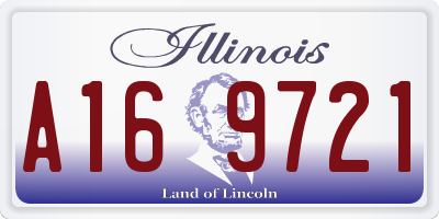 IL license plate A169721