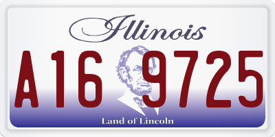 IL license plate A169725