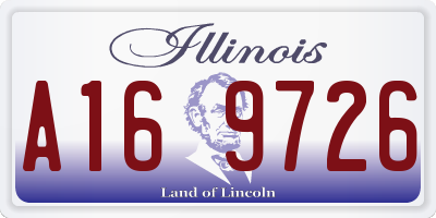 IL license plate A169726