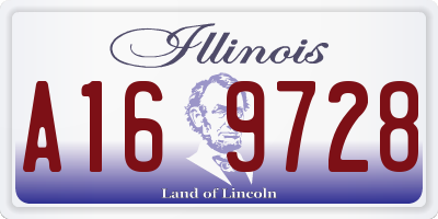 IL license plate A169728