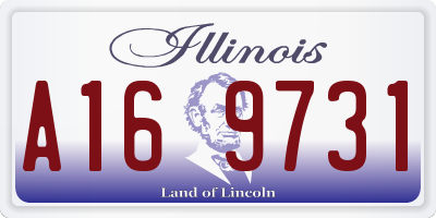 IL license plate A169731