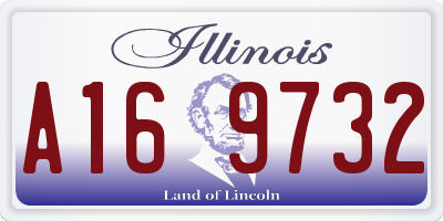 IL license plate A169732