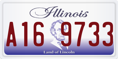 IL license plate A169733