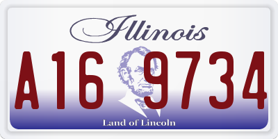 IL license plate A169734