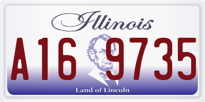 IL license plate A169735