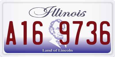 IL license plate A169736