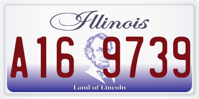 IL license plate A169739
