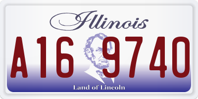 IL license plate A169740
