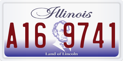 IL license plate A169741