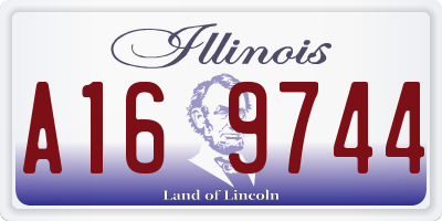IL license plate A169744