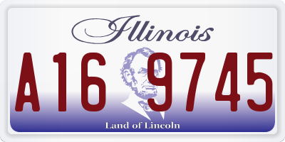 IL license plate A169745
