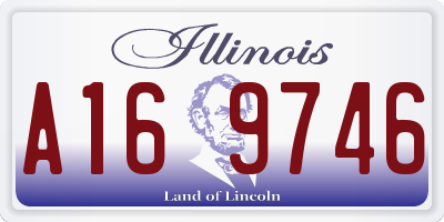 IL license plate A169746