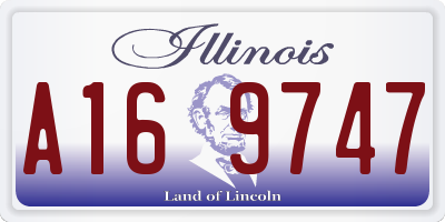 IL license plate A169747