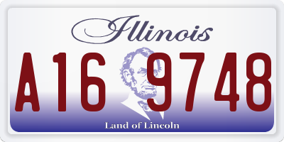IL license plate A169748