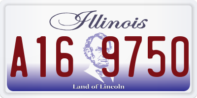 IL license plate A169750