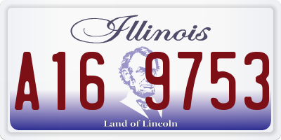 IL license plate A169753