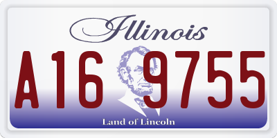 IL license plate A169755