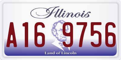IL license plate A169756