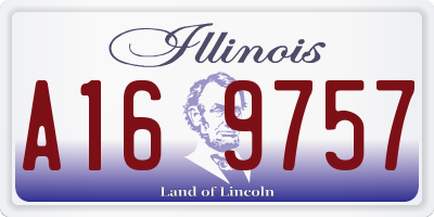 IL license plate A169757